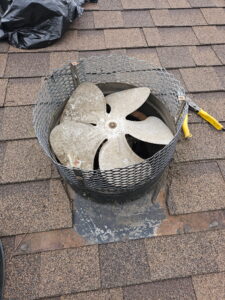 attic fan after